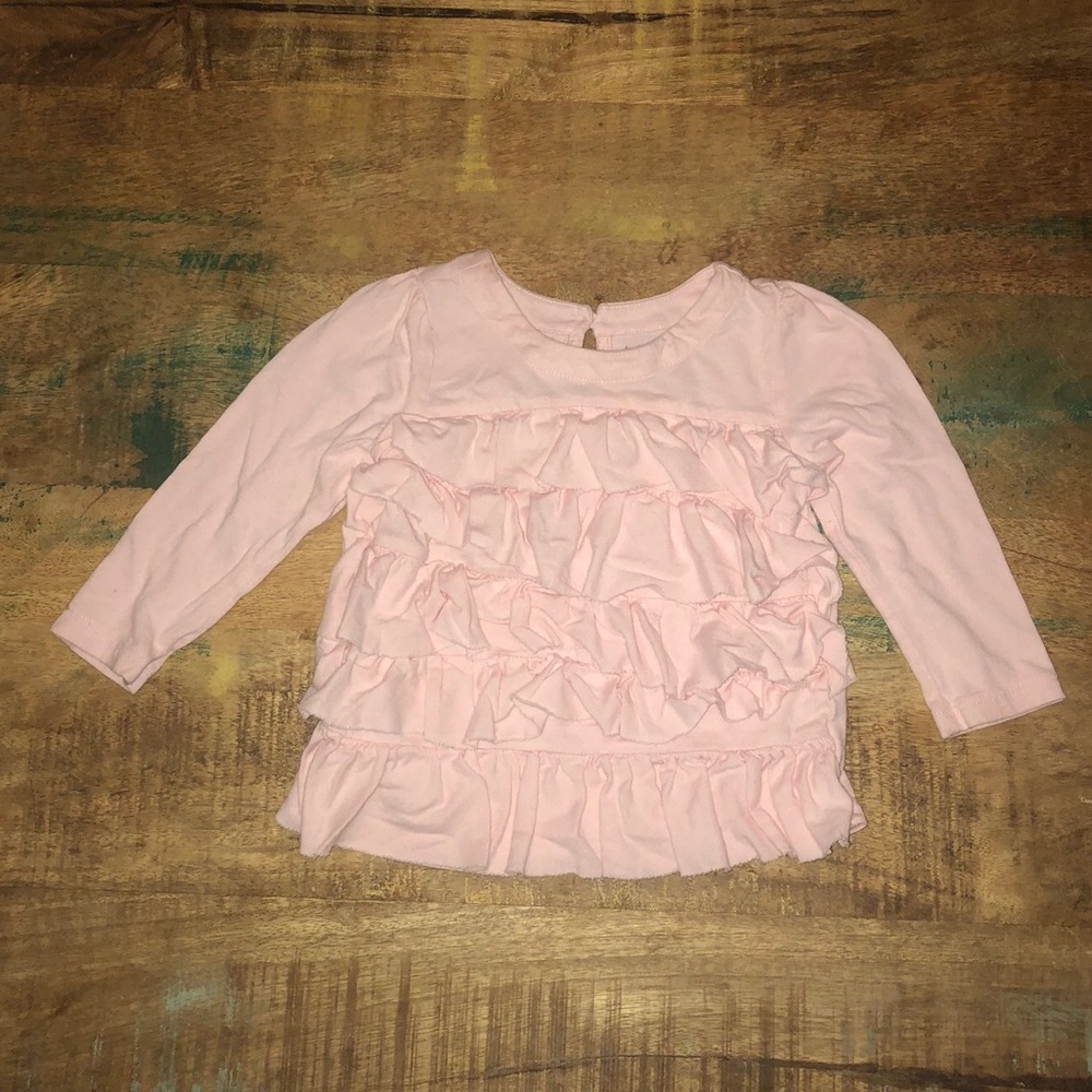 BabyGap | Ruffled LS Tee, Size 12-18M